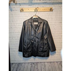 Monroe & Main matrix vibes lined leather jacket 2x *